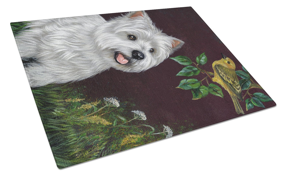 Westie Nature Glass Cutting Board Large PPP3219LCB by Caroline&#39;s Treasures