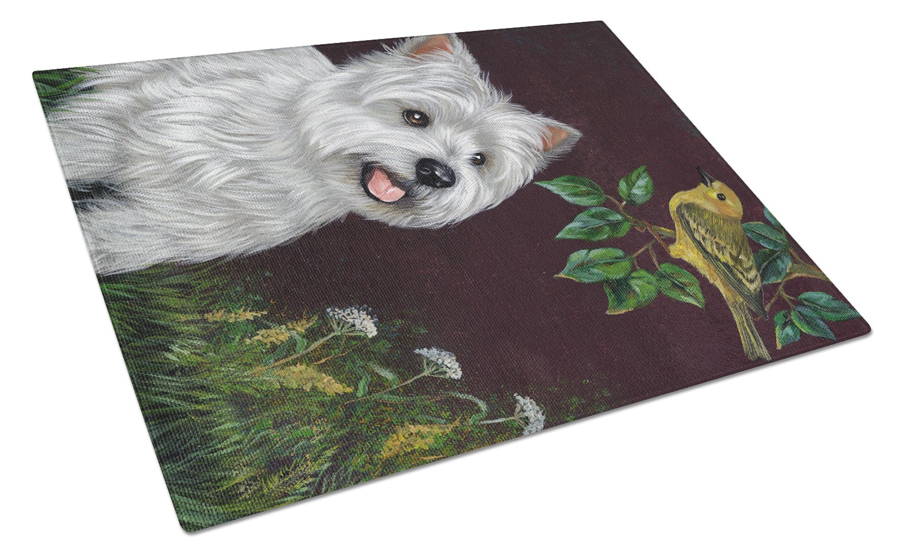 Westie Nature Glass Cutting Board Large PPP3219LCB by Caroline's Treasures