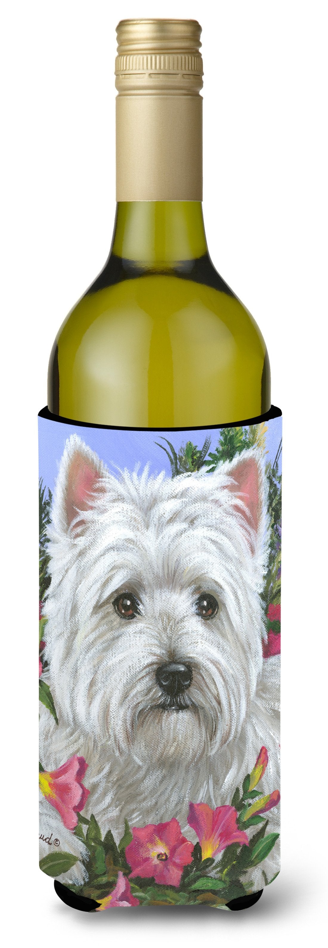 Westie Petunia Wine Bottle Hugger PPP3221LITERK by Caroline&#39;s Treasures