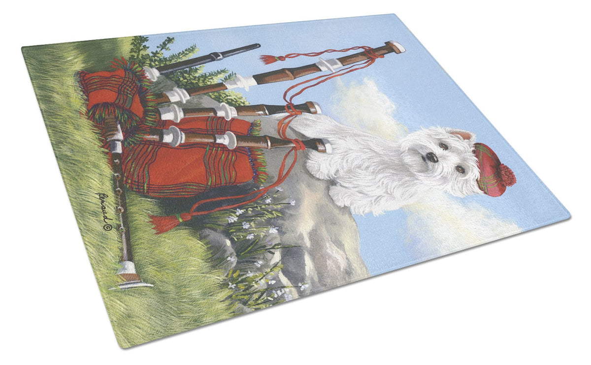 Westie Piper Glass Cutting Board Large PPP3222LCB by Caroline&#39;s Treasures