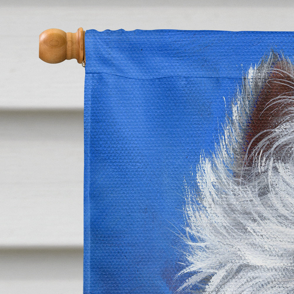 Westie Play Ball Flag Canvas House Size PPP3223CHF