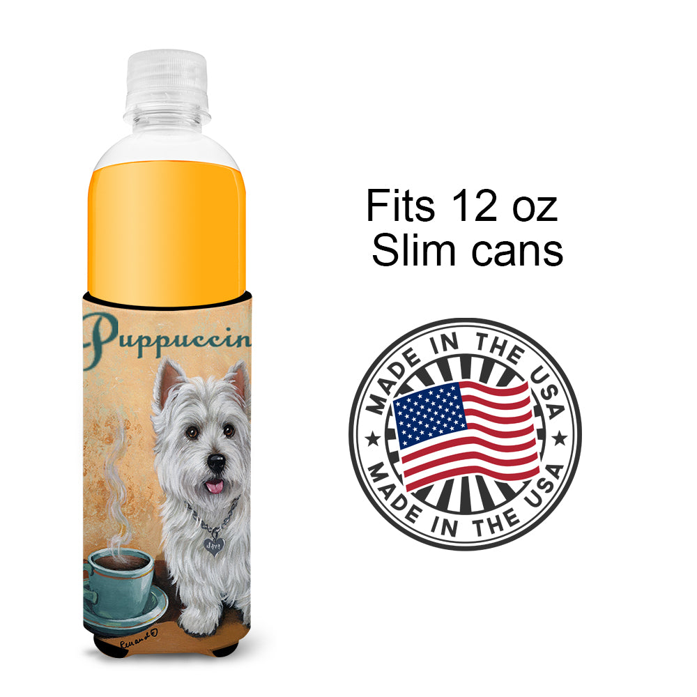 Westie Puppuccino Ultra Hugger for slim cans PPP3225MUK  the-store.com.