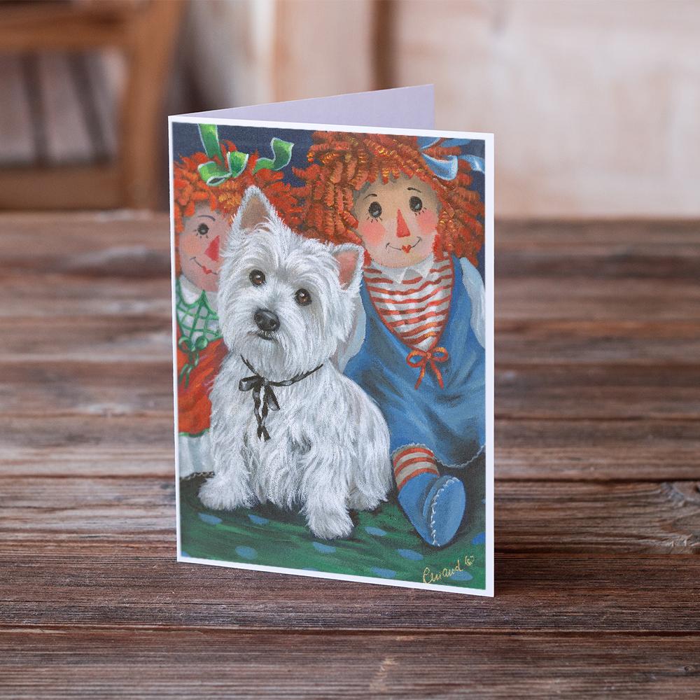 Westie Ragdoll Greeting Cards and Envelopes Pack of 8 - the-store.com