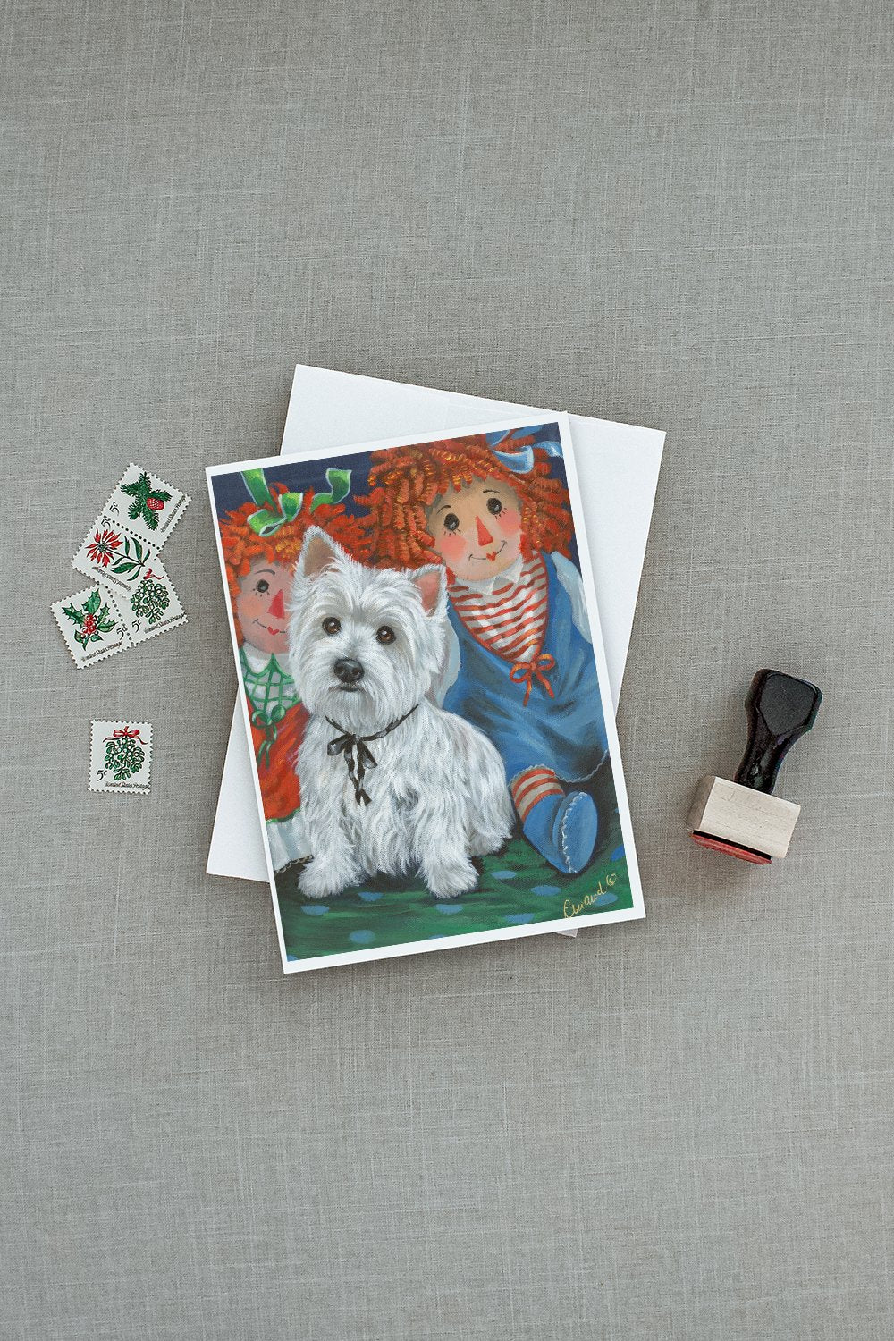 Westie Ragdoll Greeting Cards and Envelopes Pack of 8 - the-store.com