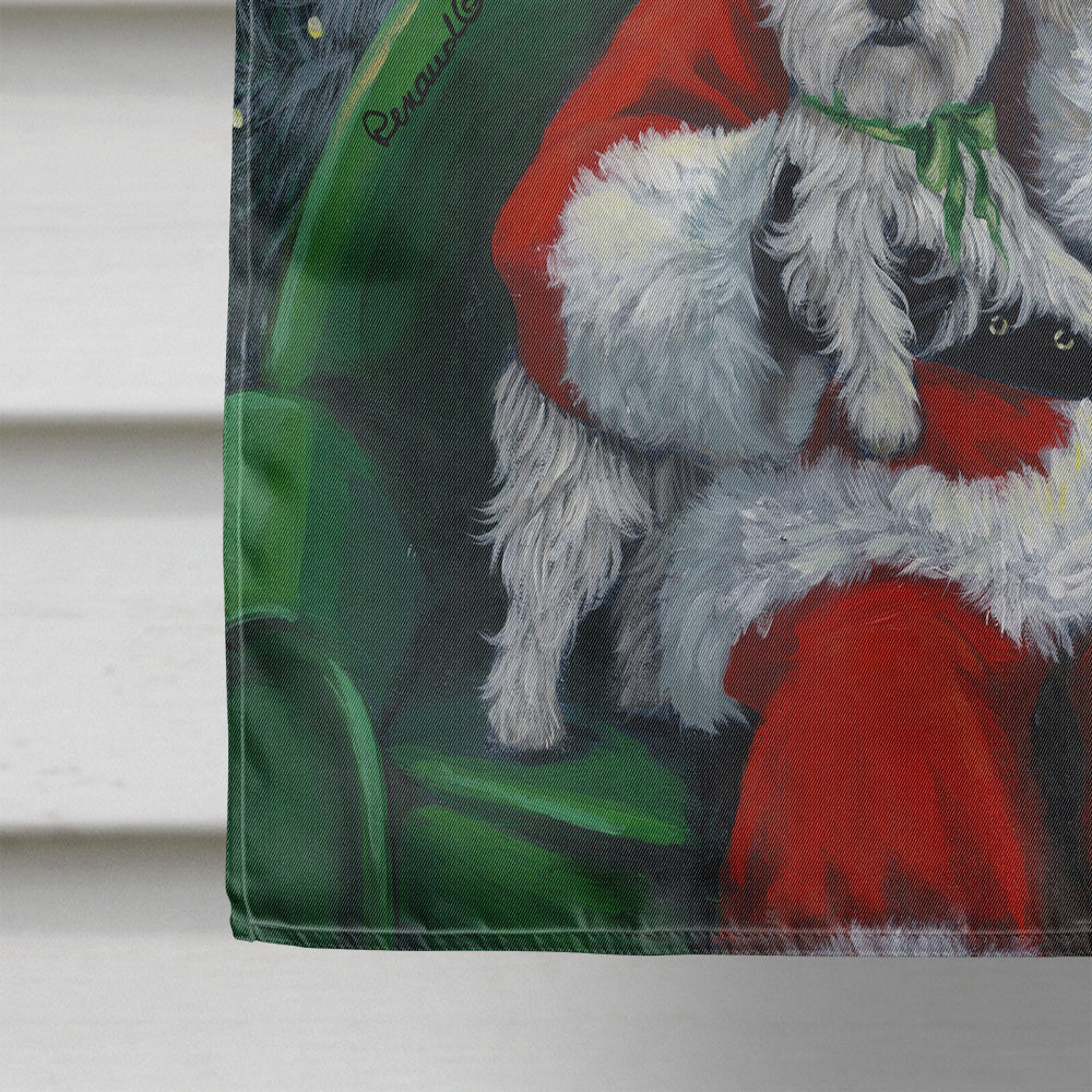 Westie Christmas Santa's Village Flag Canvas House Size PPP3228CHF  the-store.com.