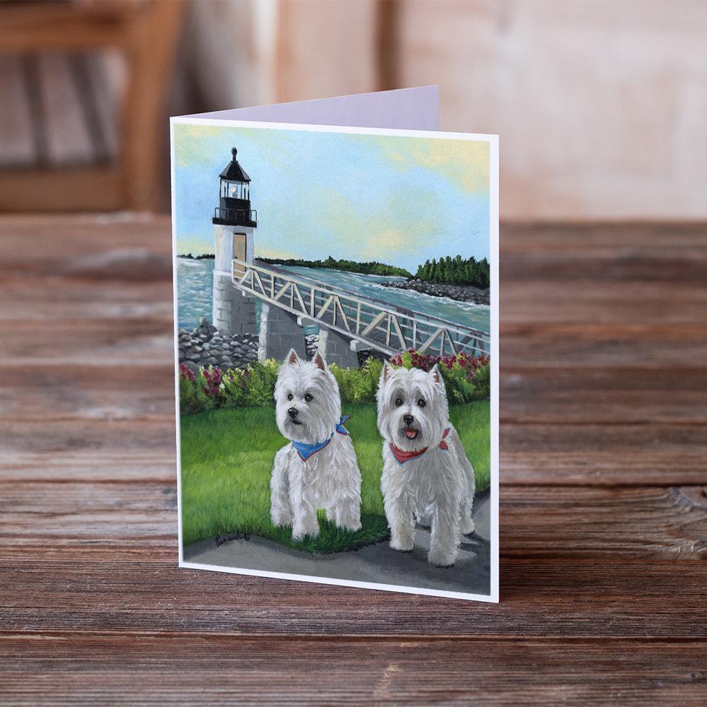 Westie Schooner & Annie Greeting Cards and Envelopes Pack of 8 - the-store.com
