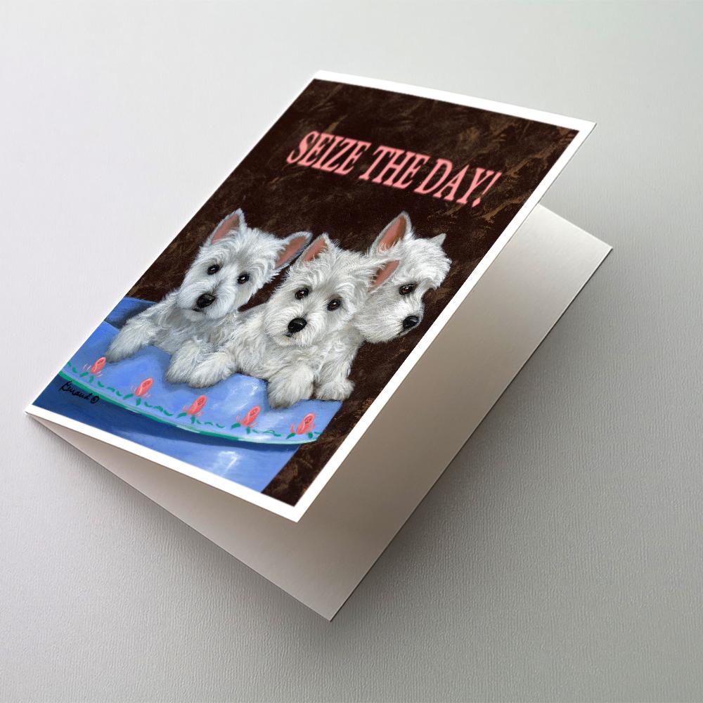 Buy this Westie Seize the Day Greeting Cards and Envelopes Pack of 8