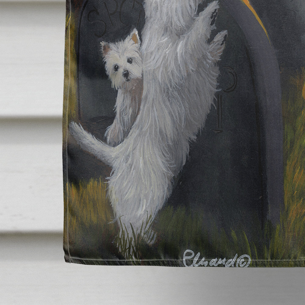 Westie Wicked Witch Flag Canvas House Size PPP3234CHF