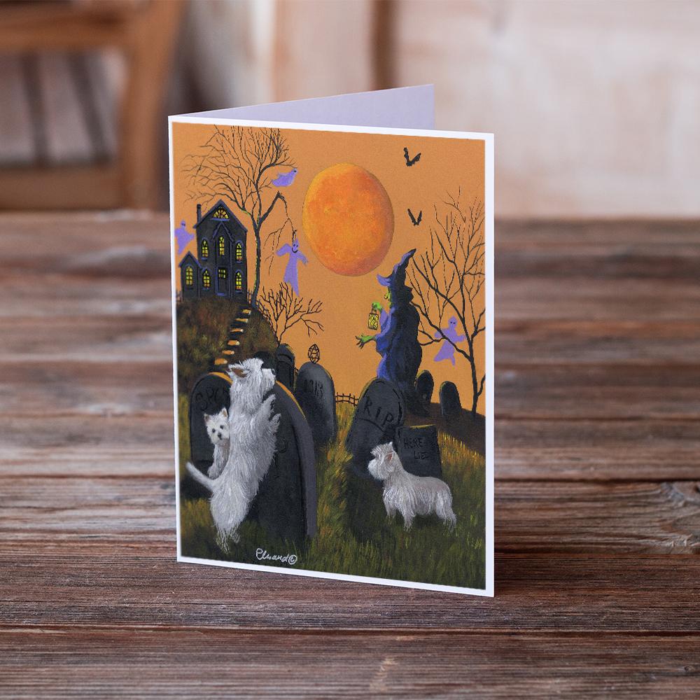 Buy this Westie Wicked Witch Greeting Cards and Envelopes Pack of 8