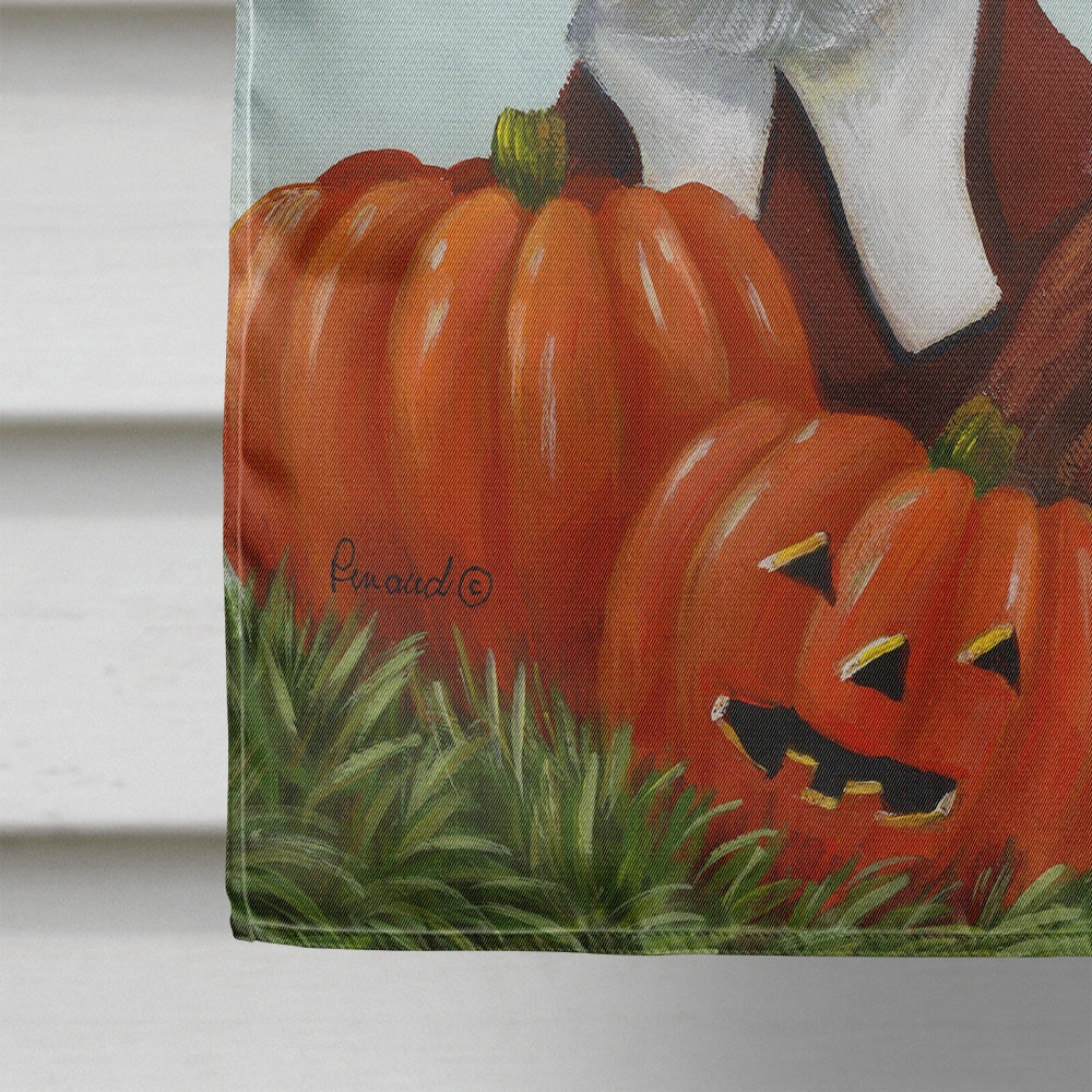 Westie Thanksgiving Pilgrims Flag Canvas House Size PPP3235CHF  the-store.com.