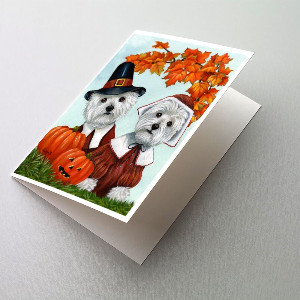 Buy this Westie Thanksgiving Pilgrims Greeting Cards and Envelopes Pack of 8