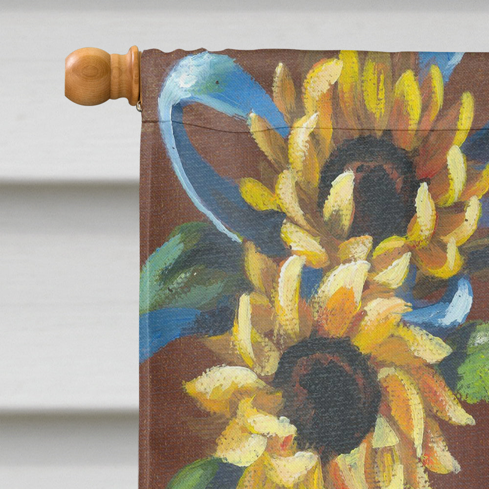 Westie Zoe and Sunflowers Flag Canvas House Size PPP3236CHF  the-store.com.
