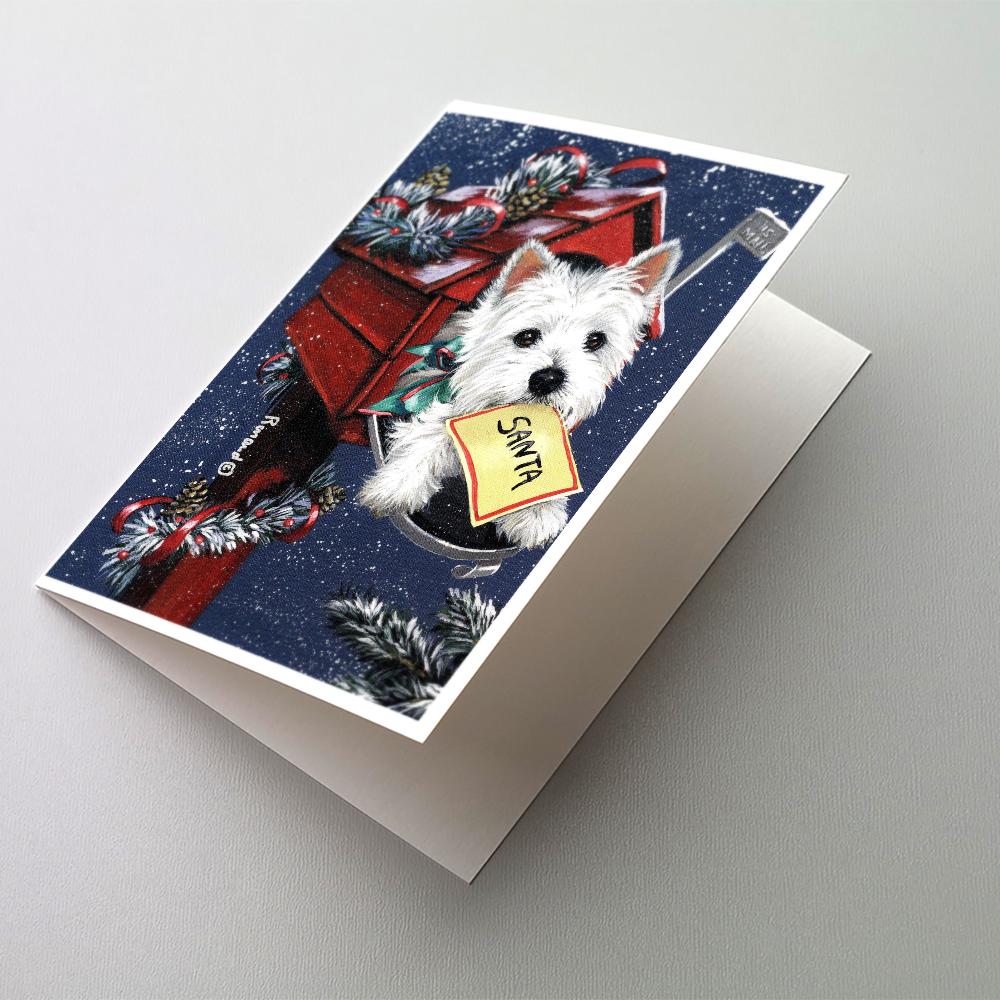 Buy this Westie Zoe&#39;s Christmas List Greeting Cards and Envelopes Pack of 8