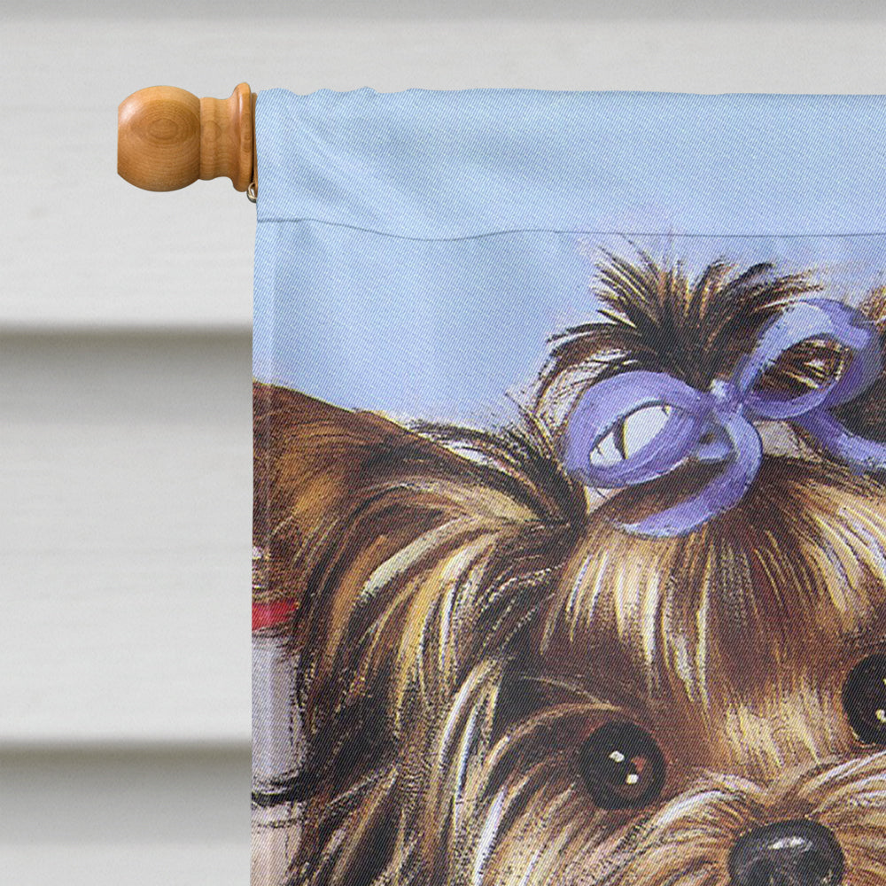 Yorkie Bed Bugs Flag Canvas House Size PPP3240CHF  the-store.com.