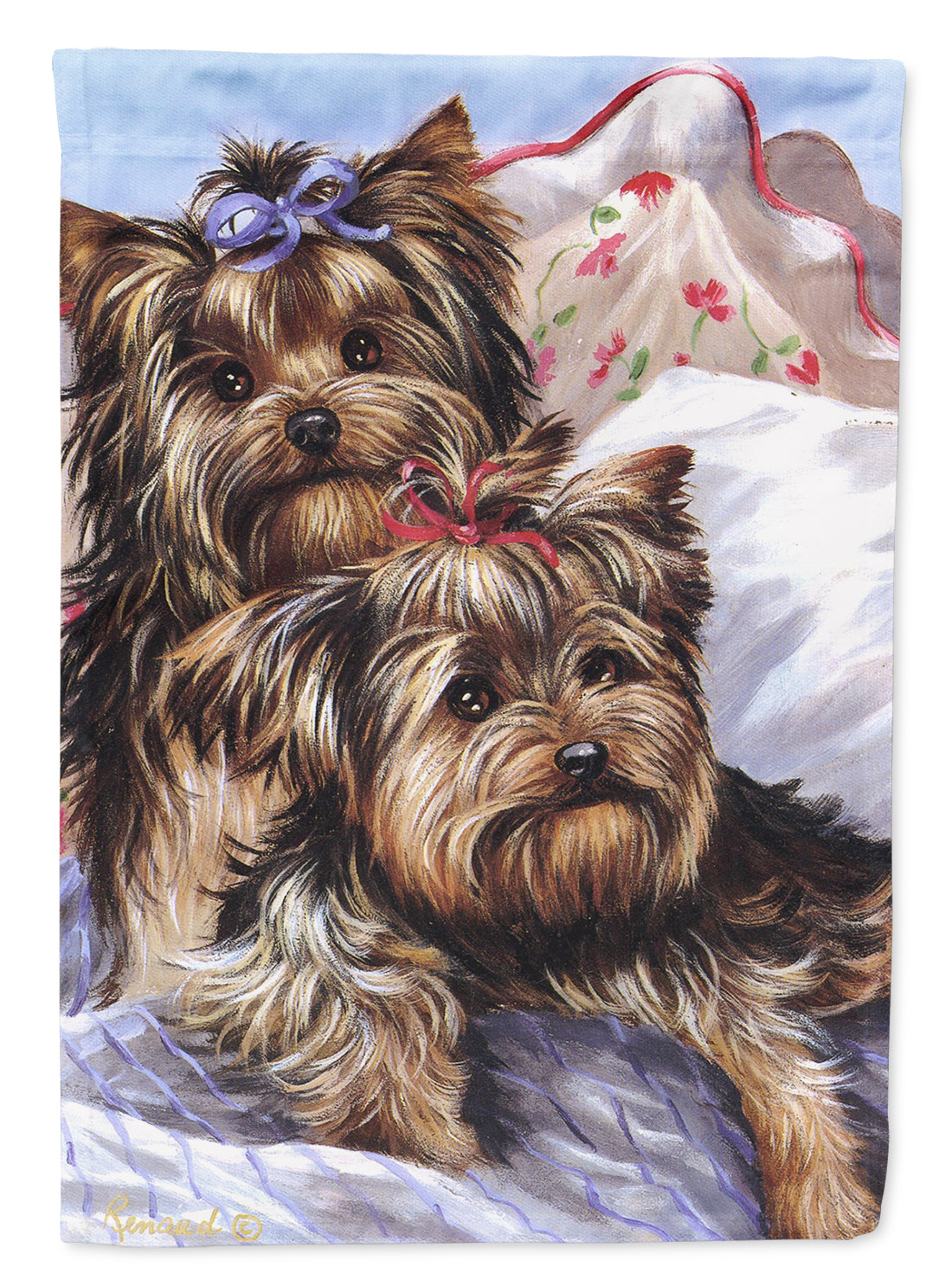 Yorkie Bed Bugs Flag Garden Size PPP3240GF  the-store.com.