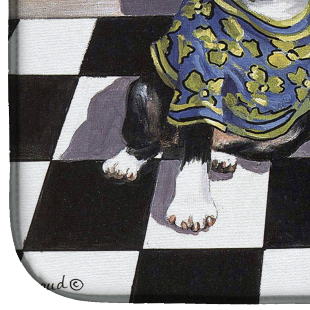 Boston Terrier Puppy Love Dish Drying Mat PPP3249DDM  the-store.com.