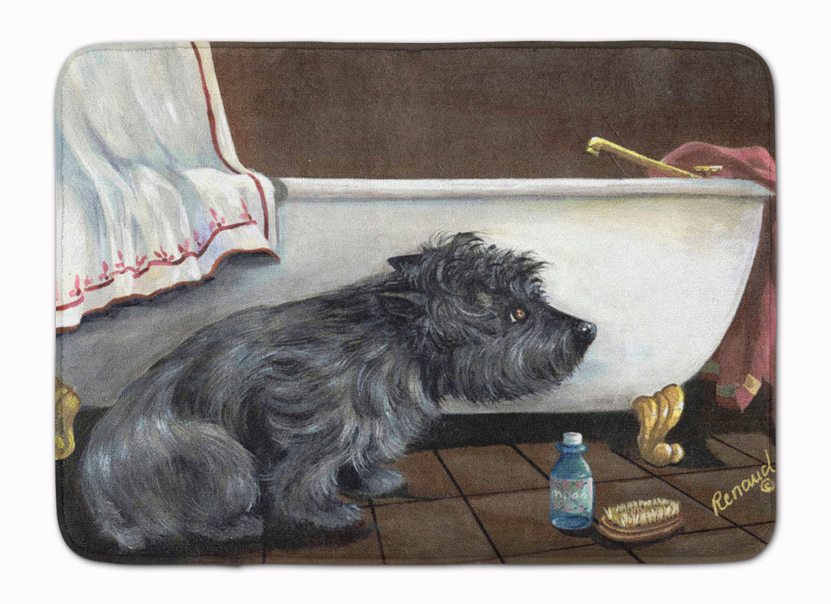 Cairn Terrier Bath Time Machine Washable Memory Foam Mat PPP3250RUG - the-store.com