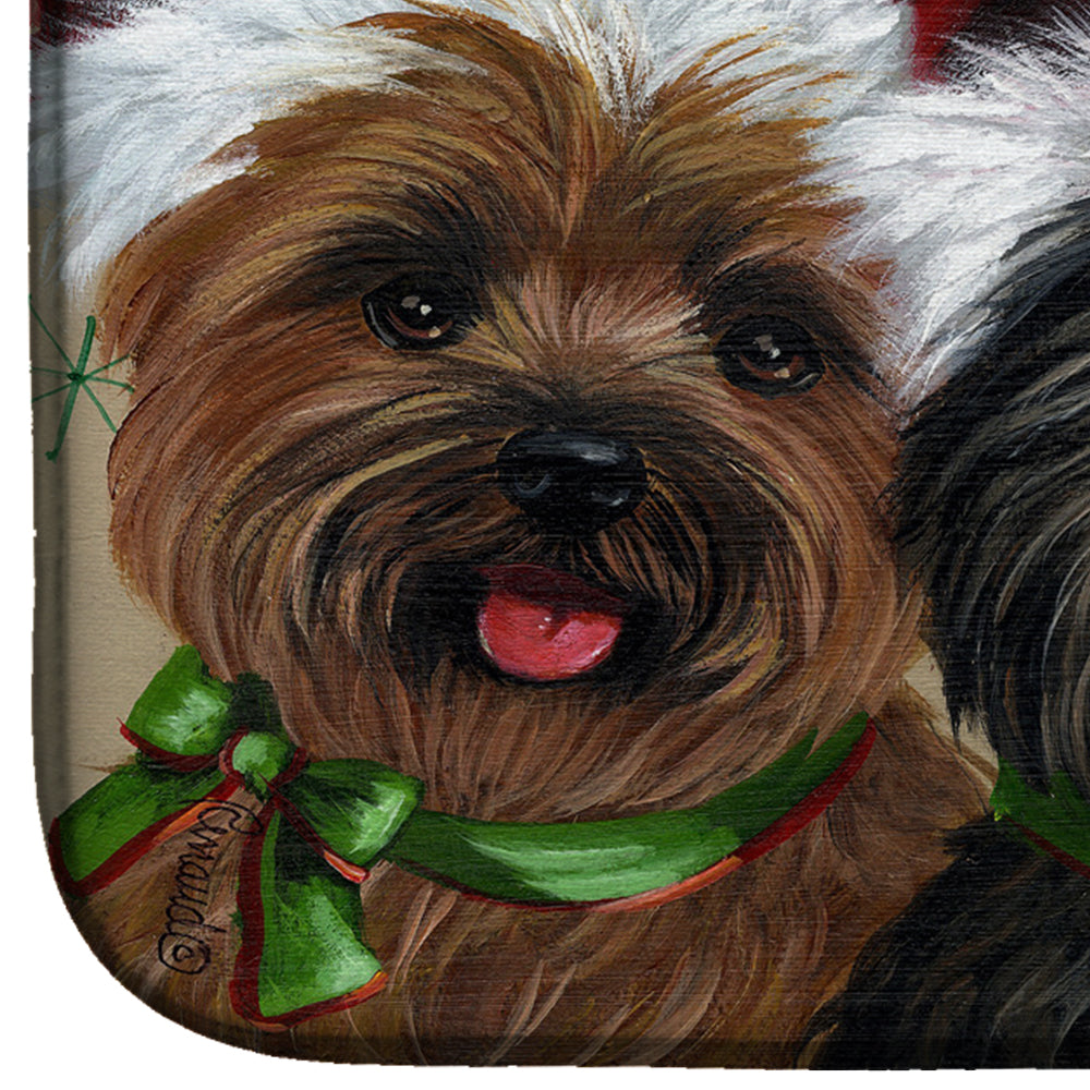 Cairn Terrier Christmas Ceaser and Co Dish Drying Mat PPP3251DDM