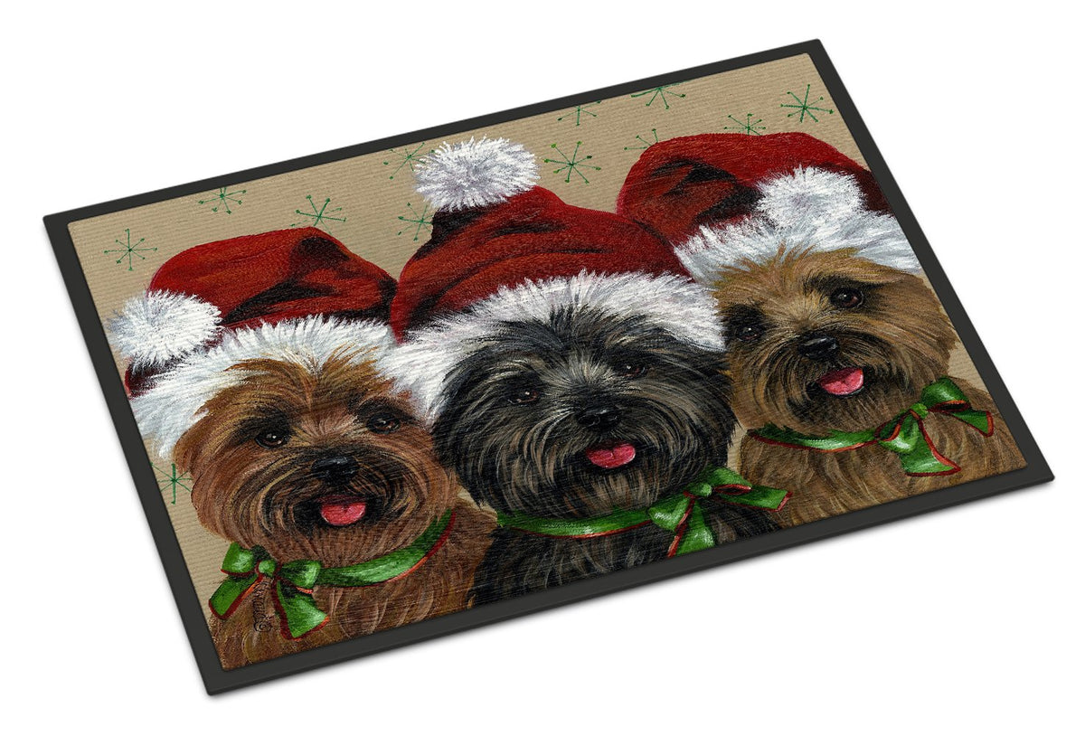 Cairn Terrier Christmas Ceaser and Co Indoor or Outdoor Mat 24x36 PPP3251JMAT by Caroline&#39;s Treasures