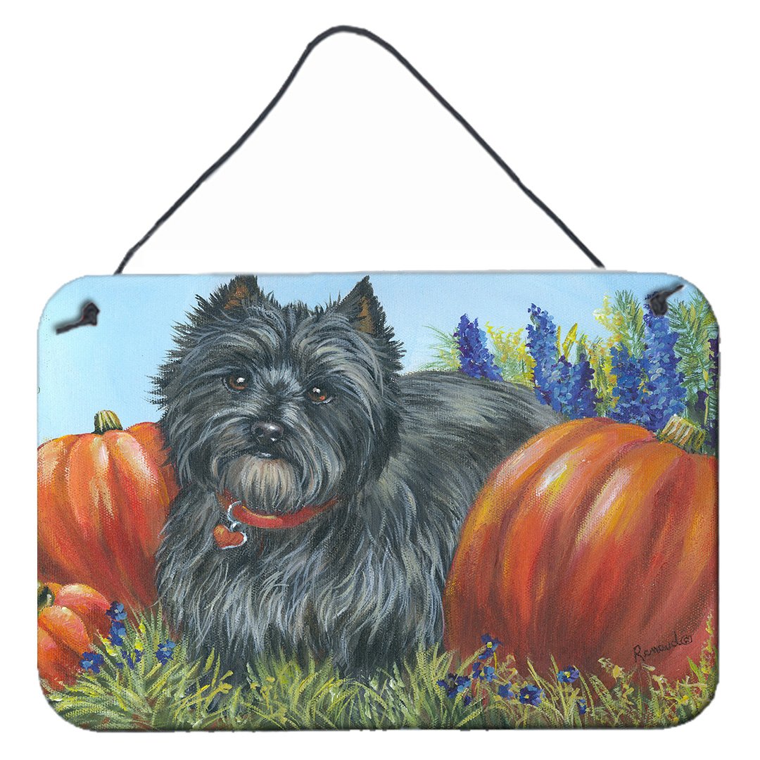 Buy this Cairn Terrier Mom&#39;s Pumpkins Wall or Door Hanging Prints PPP3253DS812