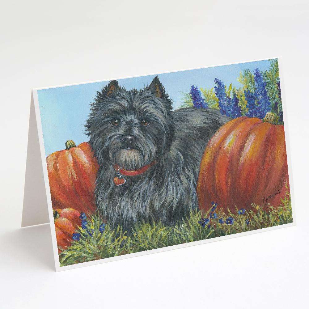 Buy this Cairn Terrier Mom&#39;s Pumpkins Greeting Cards and Envelopes Pack of 8