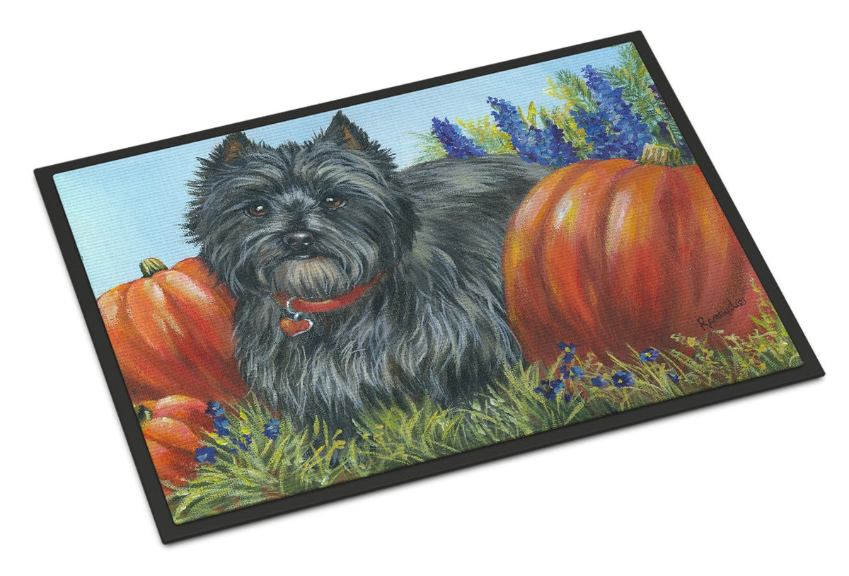 Cairn Terrier Mom&#39;s Pumpkins Indoor or Outdoor Mat 24x36 PPP3253JMAT by Caroline&#39;s Treasures