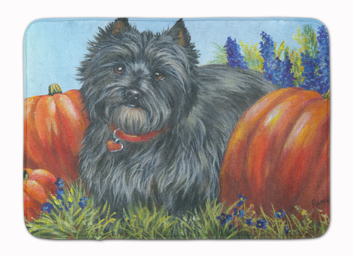Cairn Terrier Mom&#39;s Pumpkins Machine Washable Memory Foam Mat PPP3253RUG - the-store.com