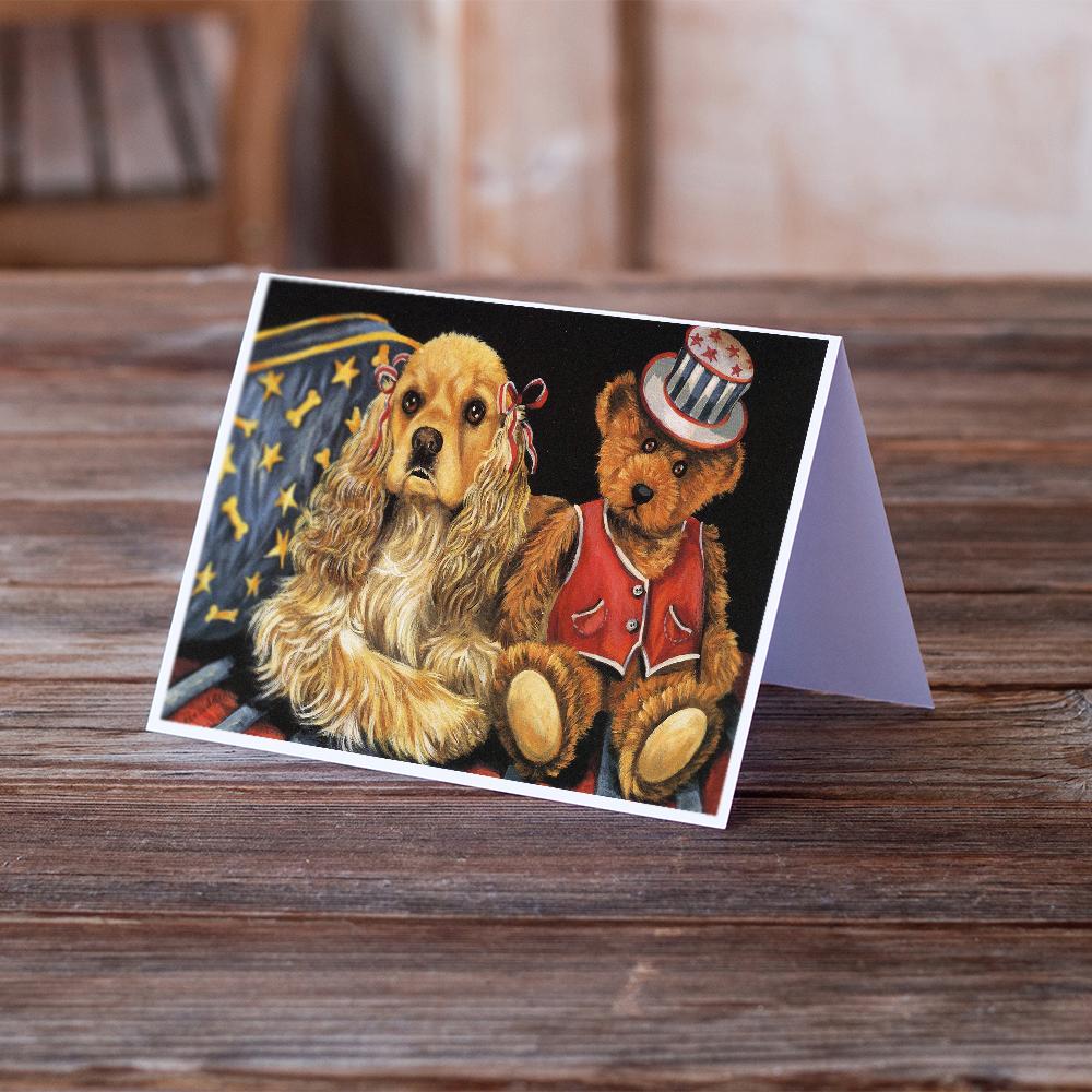 Cocker Spaniel Annie and Henri Greeting Cards and Envelopes Pack of 8 - the-store.com