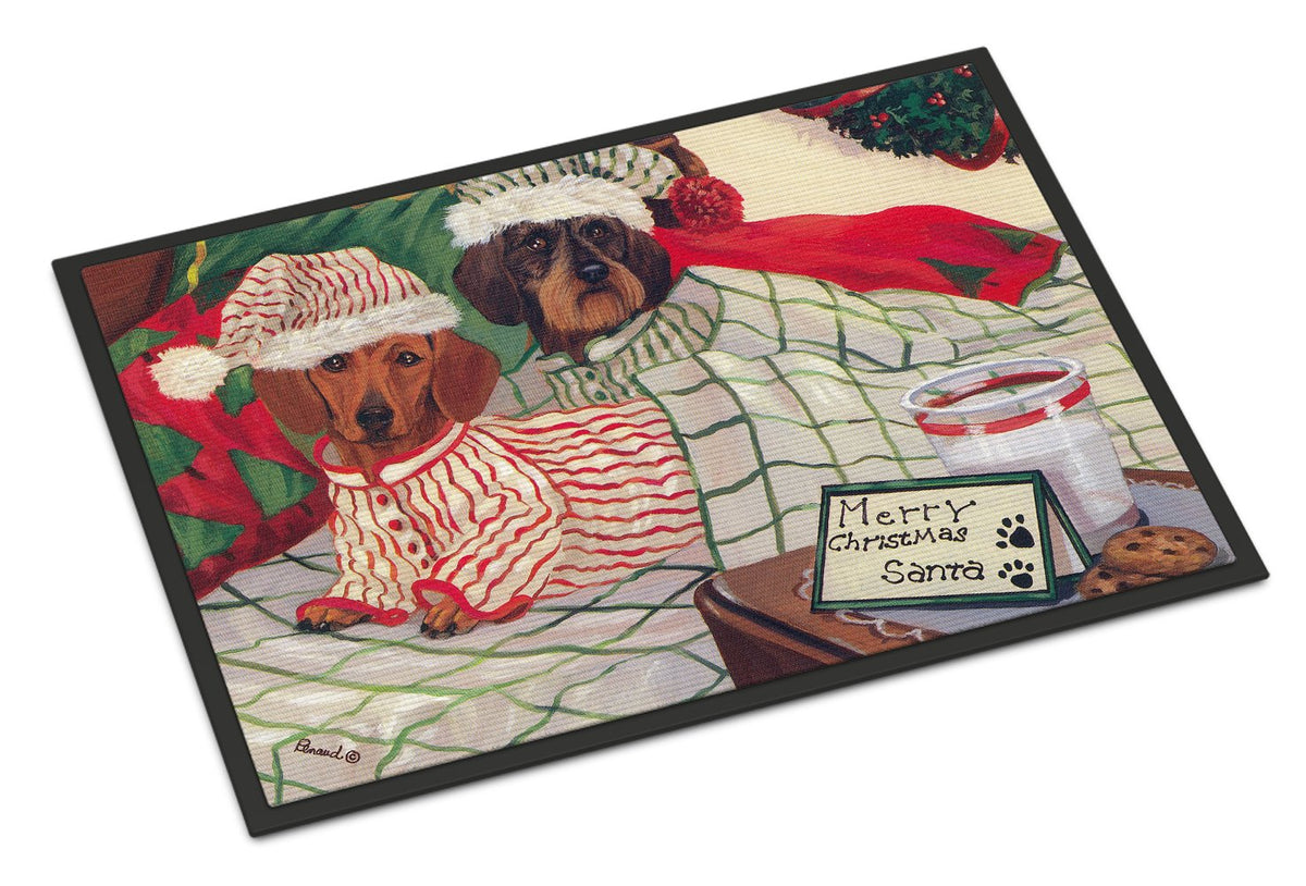 Dachshund Christmas Waiting for Santa Indoor or Outdoor Mat 24x36 PPP3260JMAT by Caroline&#39;s Treasures