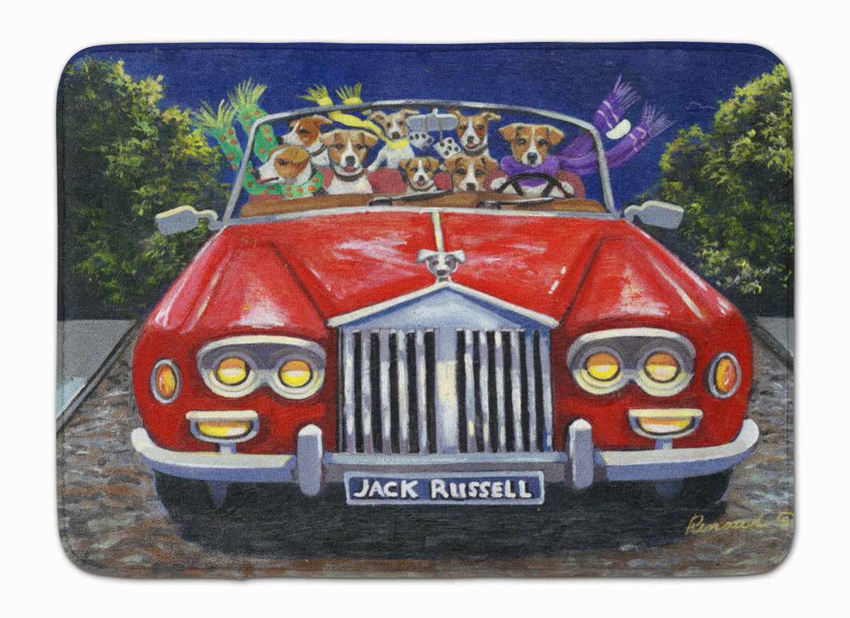Jack Russell Evening Cruise Machine Washable Memory Foam Mat PPP3262RUG - the-store.com