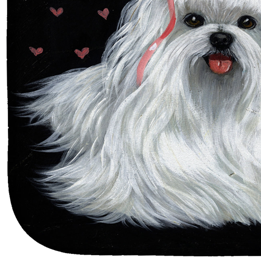 Maltese Sweethearts Dish Drying Mat PPP3263DDM  the-store.com.
