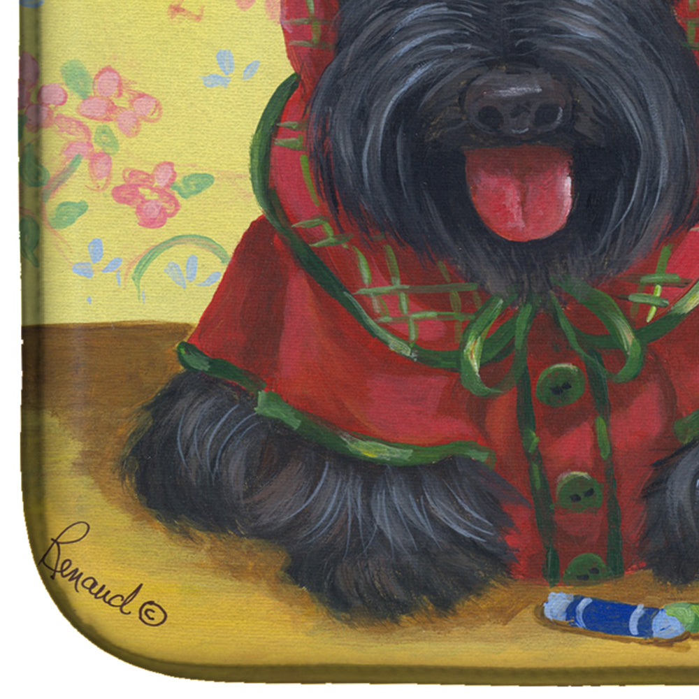 Scottish Terrier Scotties Rule Dish Drying Mat PPP3271DDM  the-store.com.