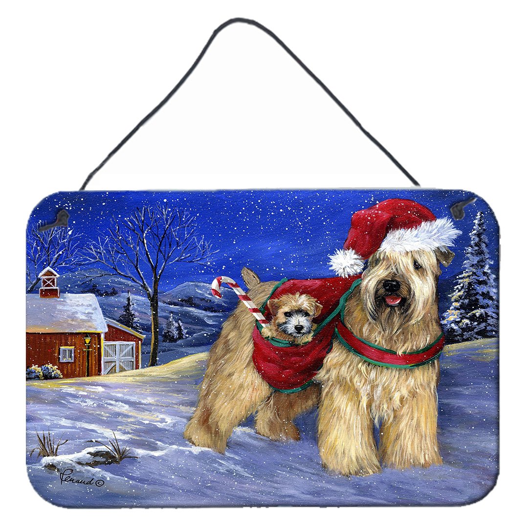 Buy this Wheaten Terrier Christmas Wall or Door Hanging Prints PPP3275DS812