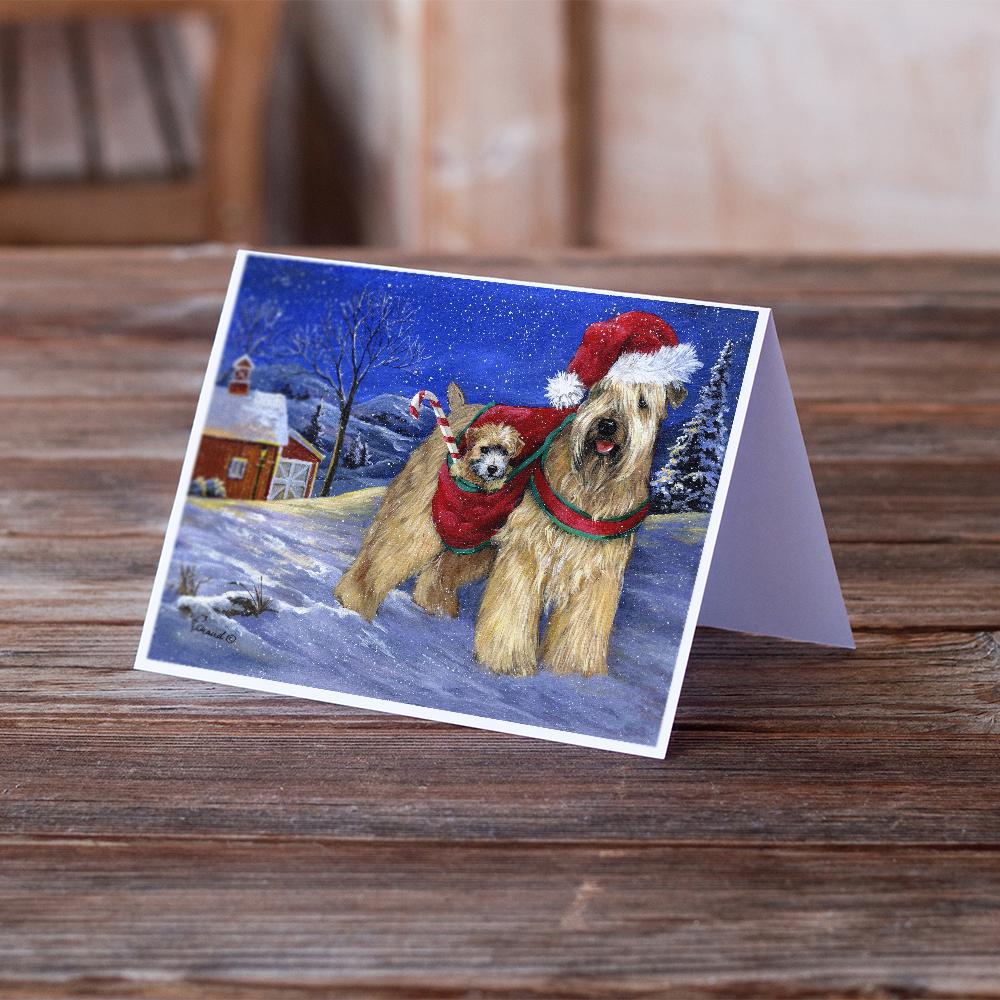 Wheaten Terrier Christmas Greeting Cards and Envelopes Pack of 8 - the-store.com