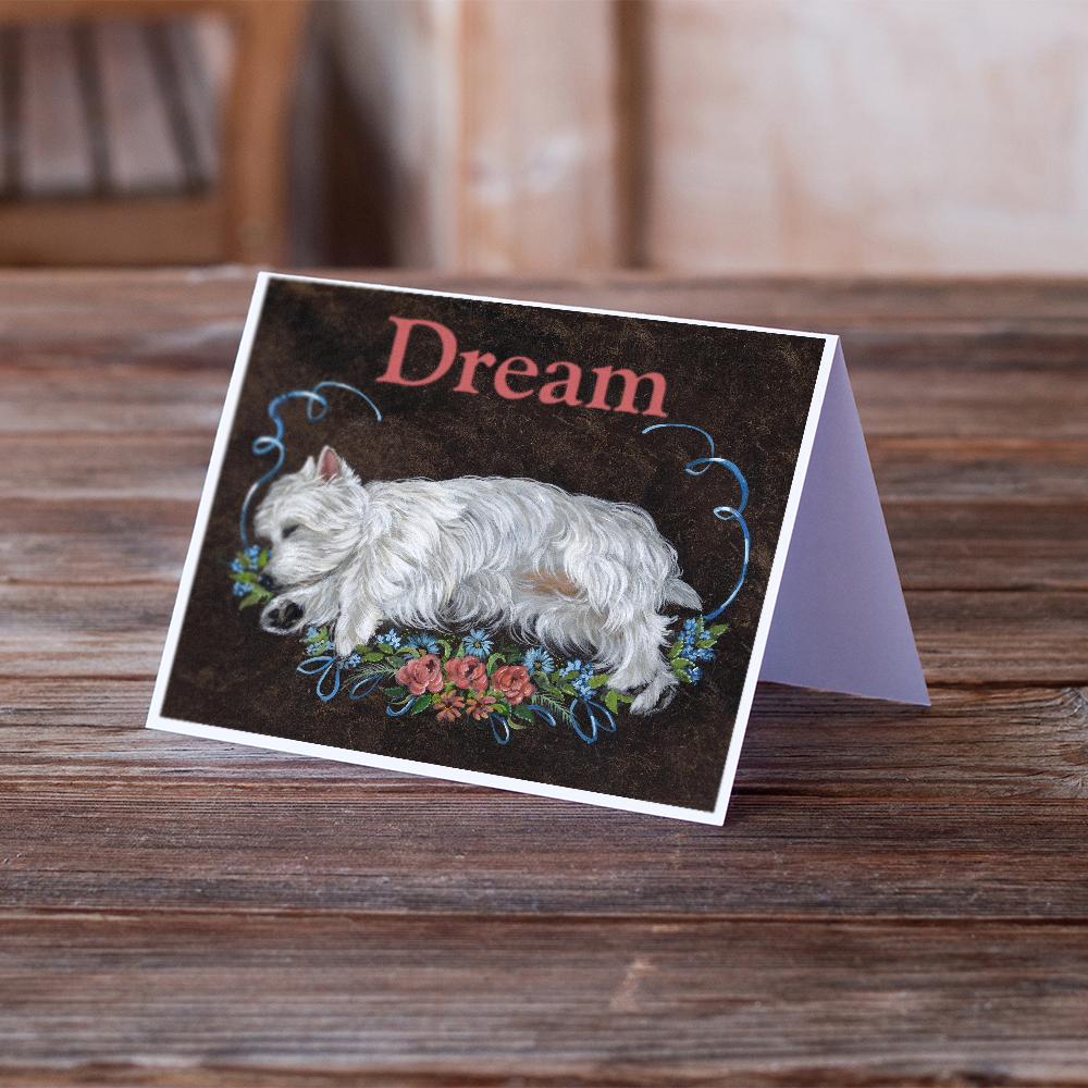 Westie Dream Greeting Cards and Envelopes Pack of 8 - the-store.com