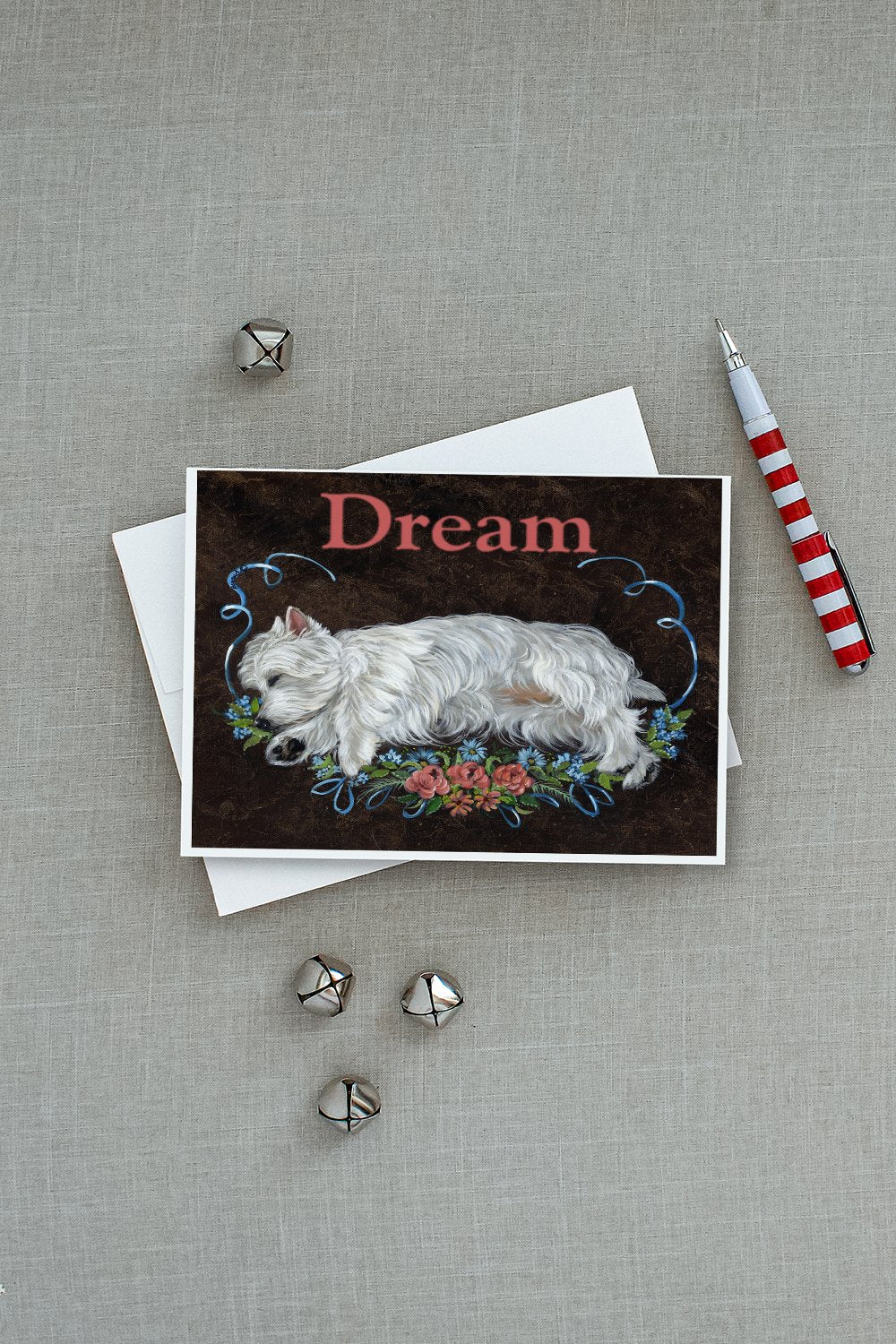 Westie Dream Greeting Cards and Envelopes Pack of 8 - the-store.com