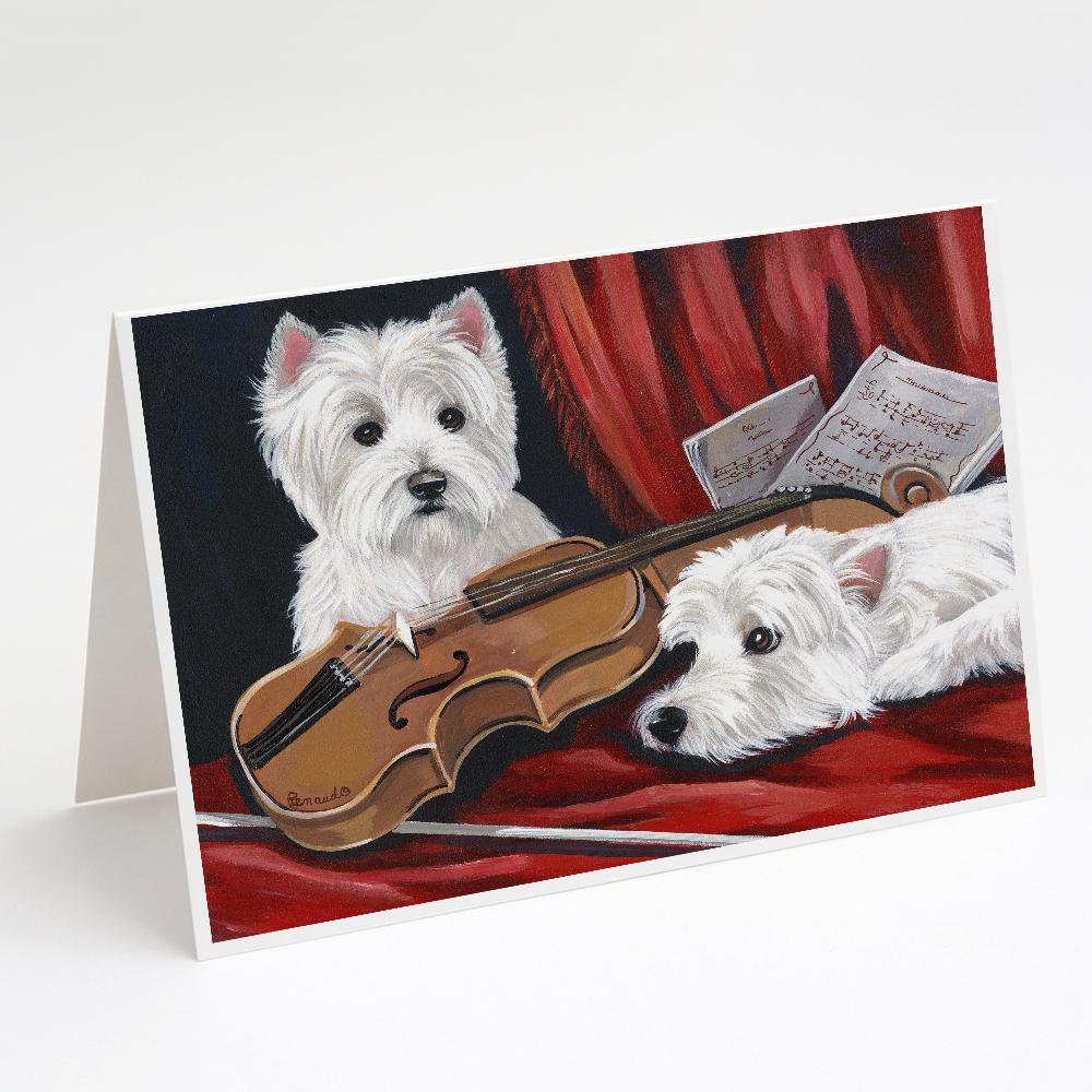 Buy this Westie Fiddlers Greeting Cards and Envelopes Pack of 8