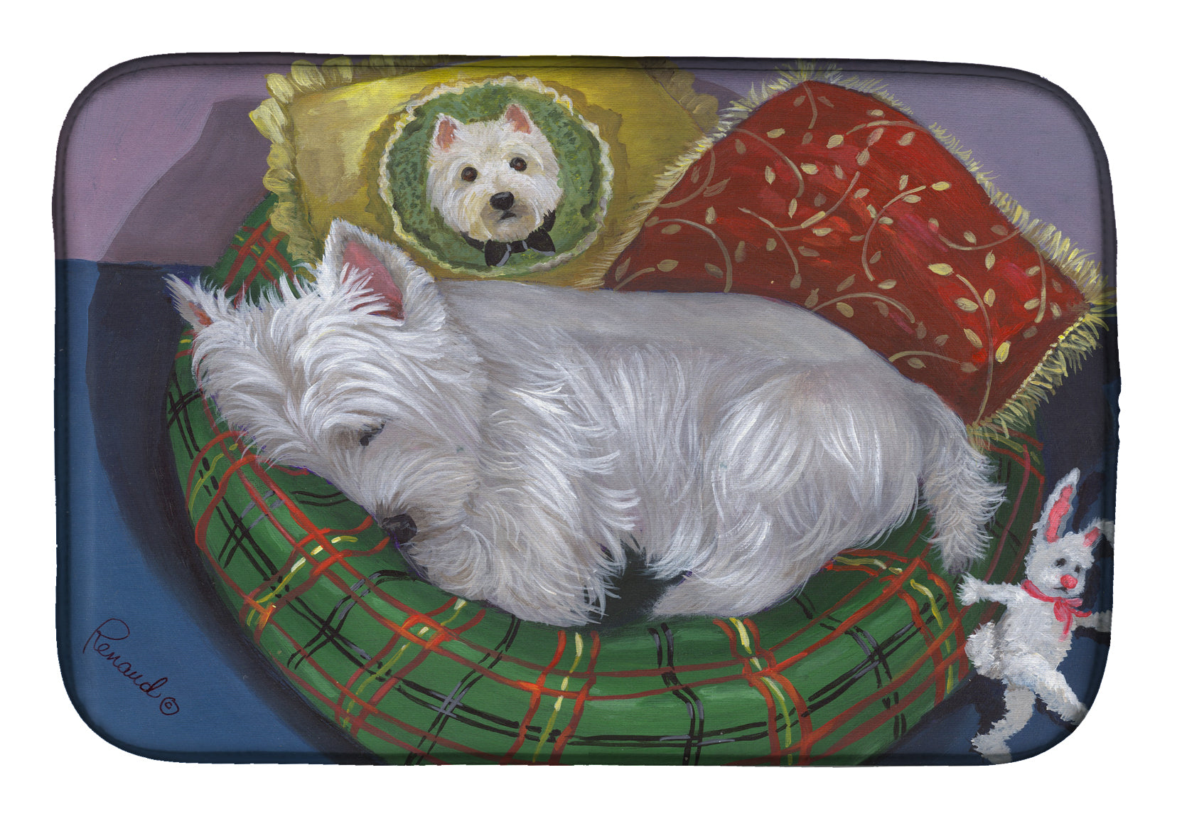 Westie Precious Toto Dish Drying Mat PPP3282DDM  the-store.com.