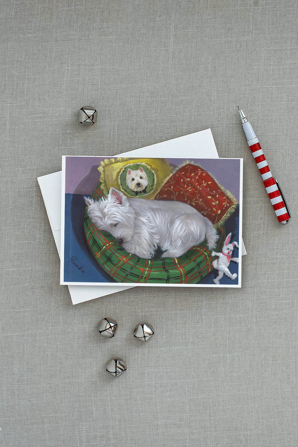 Westie Precious Toto Greeting Cards and Envelopes Pack of 8 - the-store.com