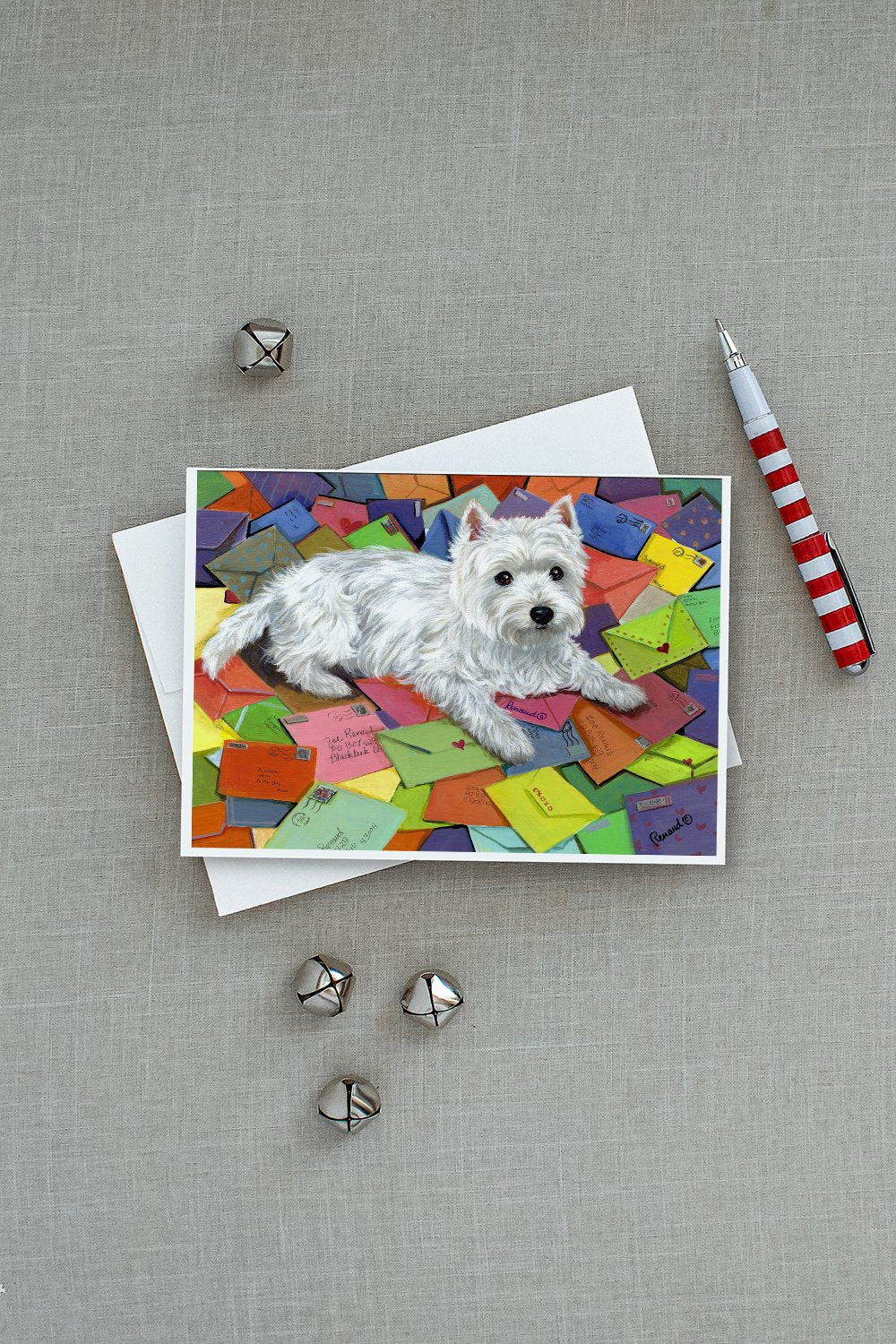 Westie Zoe's Mail Greeting Cards and Envelopes Pack of 8 - the-store.com