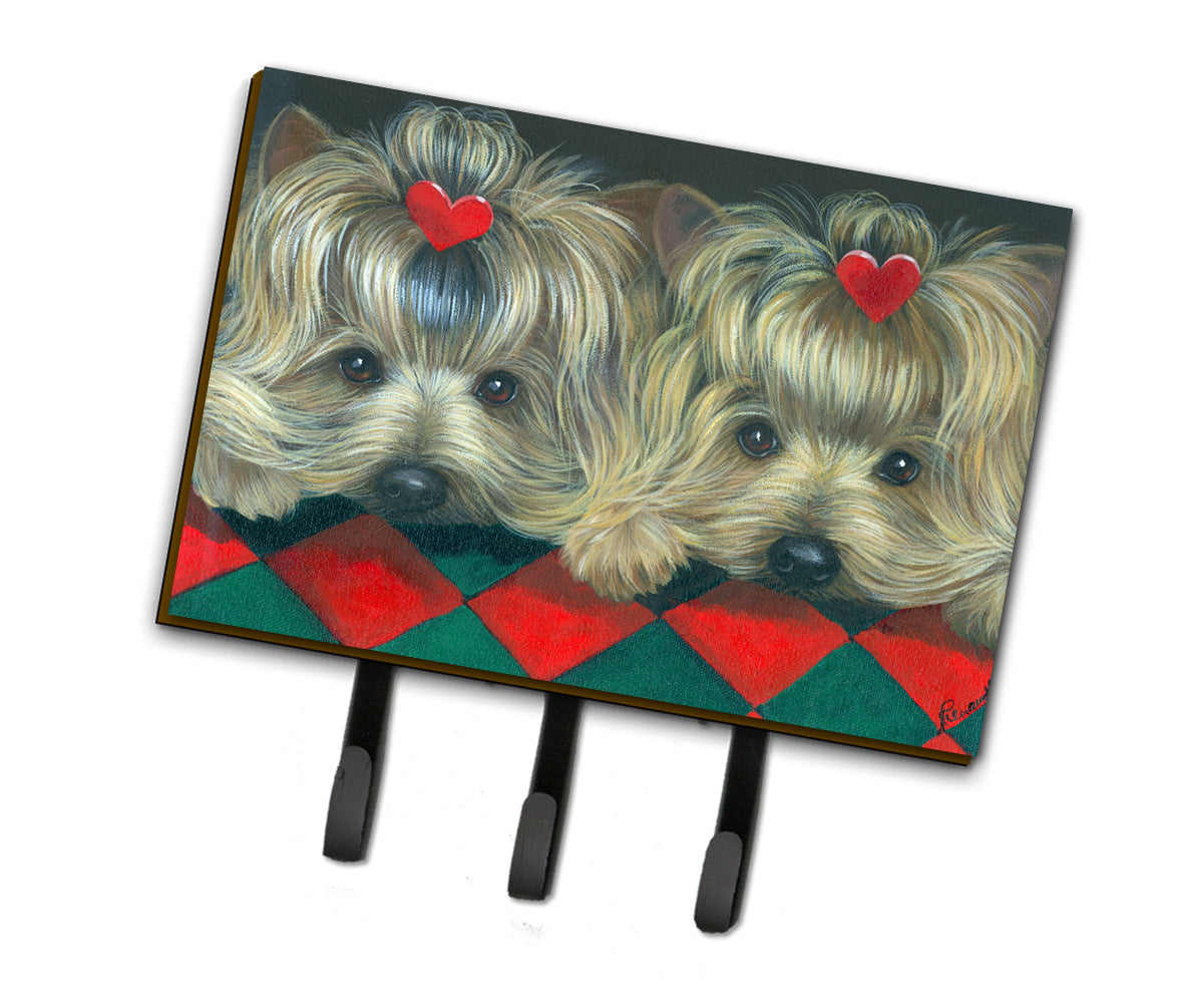 Yorkshire Terrier Yorkie 2 Hearts Leash or Key Holder PPP3290TH68  the-store.com.