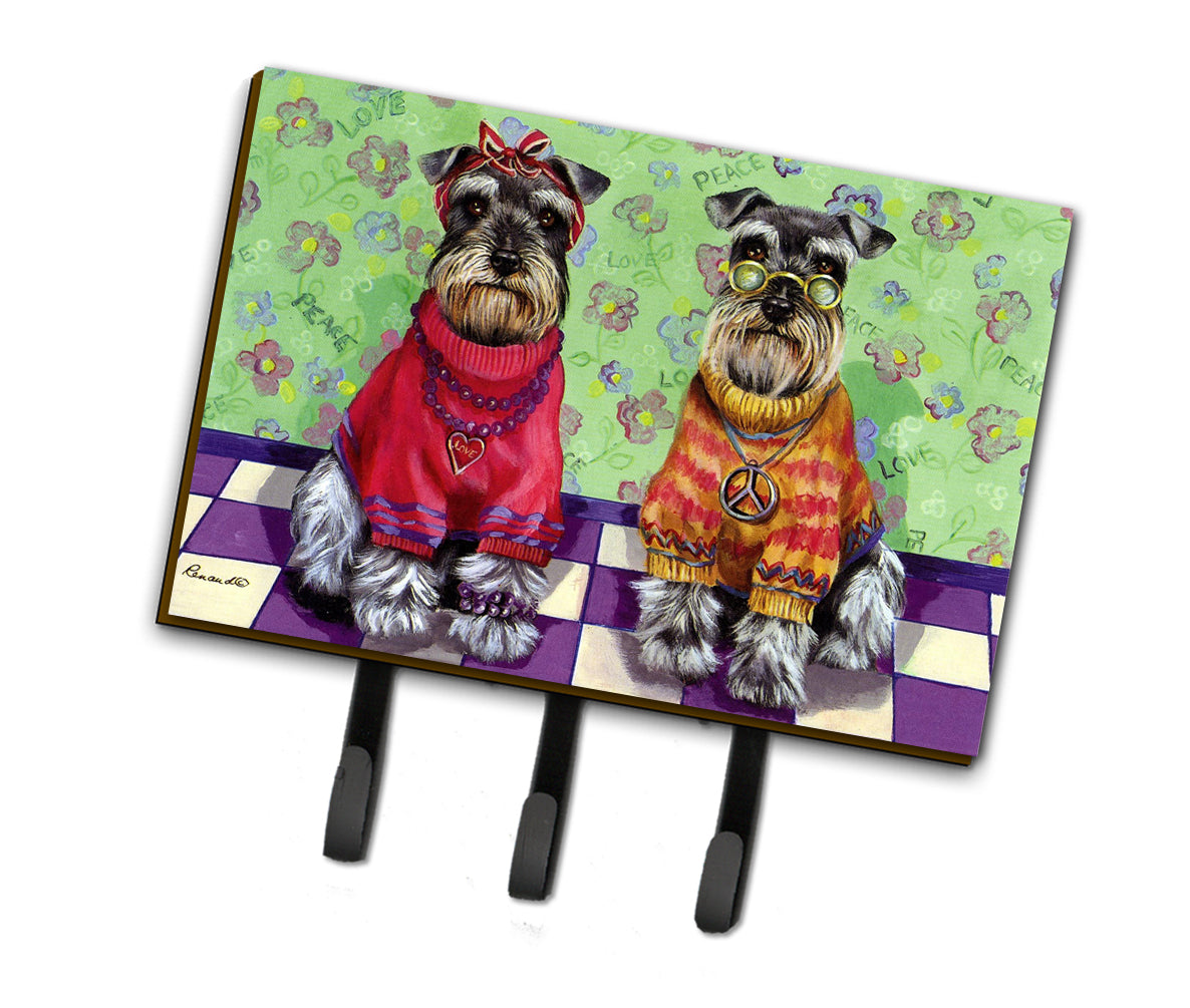 Schnauzer Love and Peace Leash or Key Holder PPP3333TH68