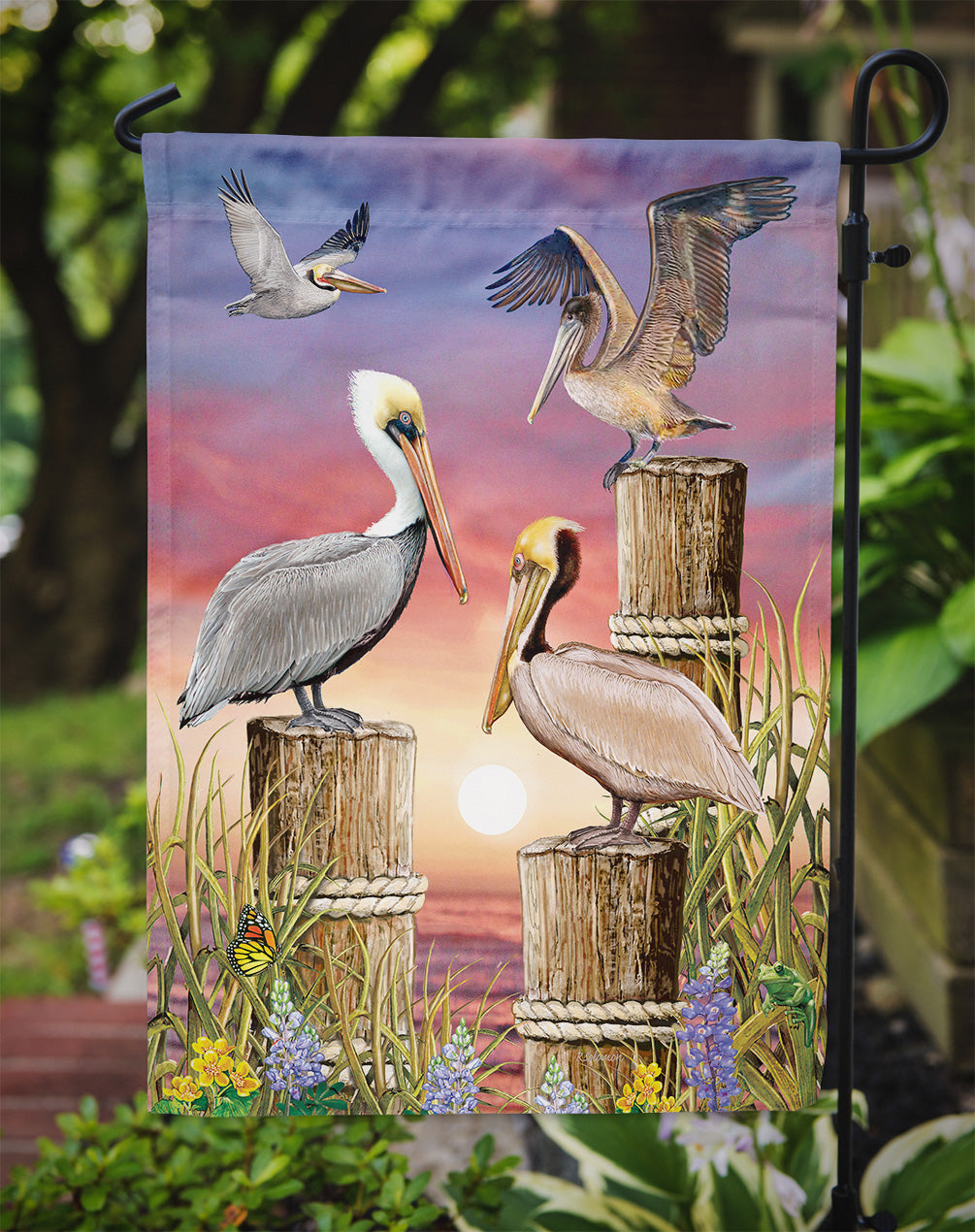 Pelicans Flag Garden Size PRS4007GF