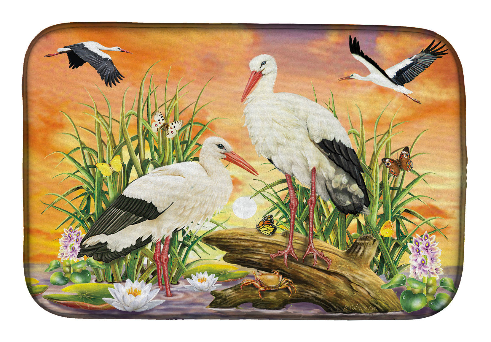 Storks Dish Drying Mat PRS4026DDM  the-store.com.
