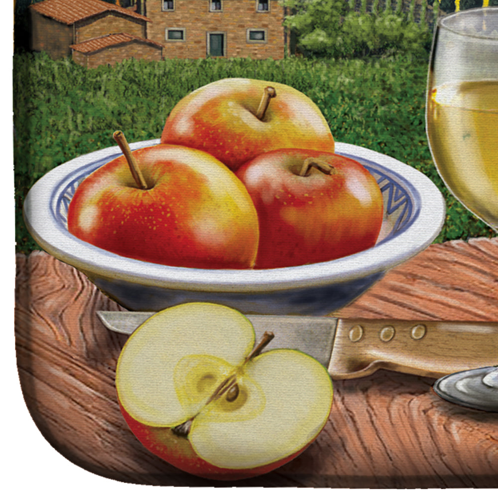 Soave, Apple, Wine and Cheese Dish Drying Mat PRS4027DDM  the-store.com.