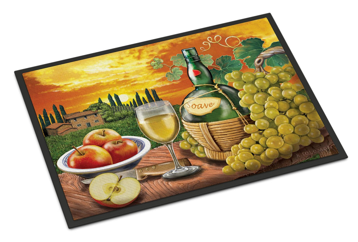 Soave, Apple, Wine and Cheese Indoor or Outdoor Mat 24x36 PRS4027JMAT by Caroline&#39;s Treasures
