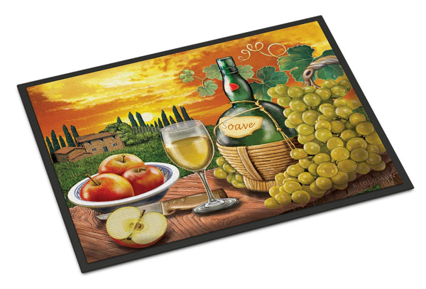 Soave, Apple, Wine and Cheese Indoor or Outdoor Mat 24x36 PRS4027JMAT by Caroline's Treasures