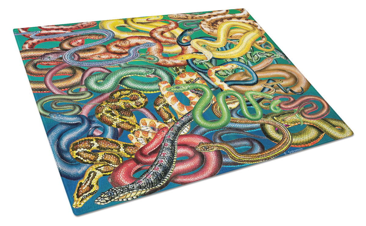 Snakes Glass Cutting Board Large PRS4031LCB by Caroline&#39;s Treasures