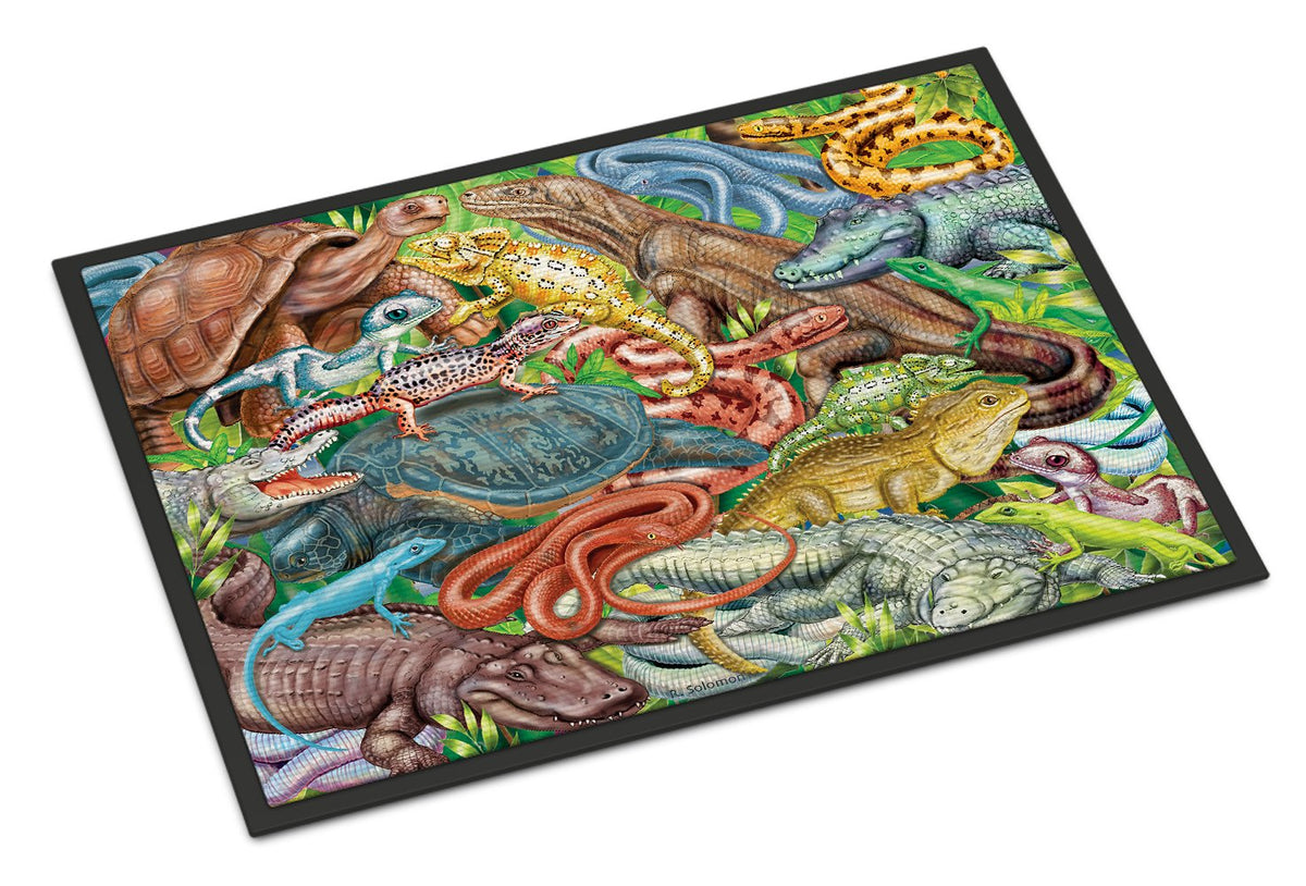 Scales and Tails, Snakes, Turtle, Reptiles Indoor or Outdoor Mat 24x36 PRS4034JMAT by Caroline&#39;s Treasures