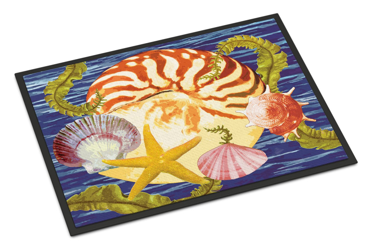 Nautilus And Gulf And Sundial Indoor or Outdoor Mat 24x36 PRS4044JMAT by Caroline&#39;s Treasures